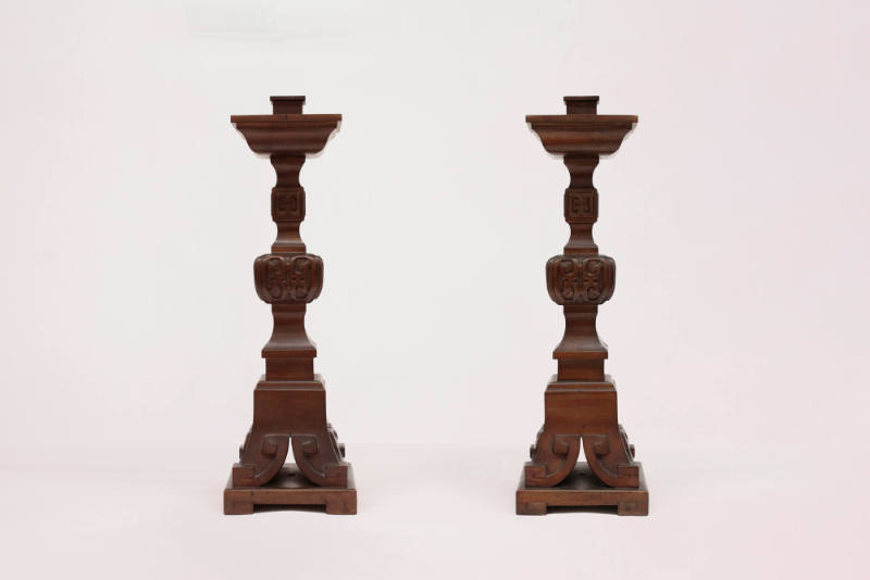 Candlesticks, c. 1933
Han culture; Shanghai, China
Bronze; 20 1/2 × 6 1/4 × 6 1/4 in.
2013.2…