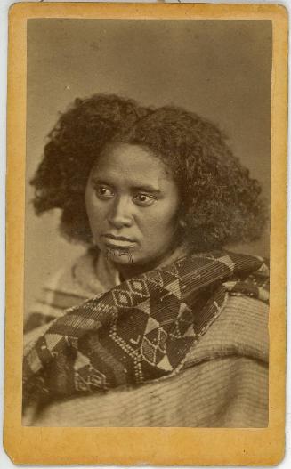 Māori Woman, 1881
Elizabeth Pulman (British, 1836-1900); New Zealand
Photographic print; 4 1/…