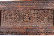 Sutra Cover, 19th Century
Tibet Autonomous Region
Wood; 7 1/8 × 15 × 3/4 in.
2021.8.36
Gift…