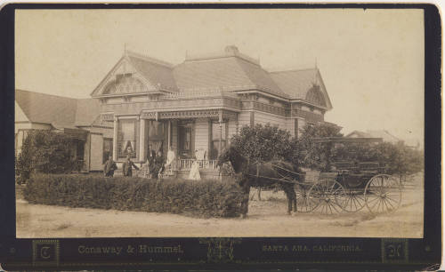 Turner Home, Santa Ana, c. 1888
Conaway & Hummel; Santa Ana, California
Photographic print on…