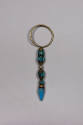 Men’s Ear Drop (Sochi), 19th to 20th Century
Tibetan Autonomous Region
Brass, turquoise and m…