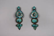 Pair of Hair Ornaments, 19th to 20th Century
possibly Kham culture; Tibet Autonomous Region
T…