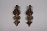 Pair of Hair Ornaments, 19th to 20th Century
possibly Kham culture; Tibet Autonomous Region
T…