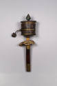 Prayer Wheel, 19th to 20th Century
Tibet Autonomous Region
Bronze, brass, conch shell, wood a…