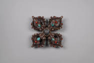 Cross Vajra (Visvavajra), 19th to 20th Century
Tibet Autonomous Region
Silver, coral and turq…