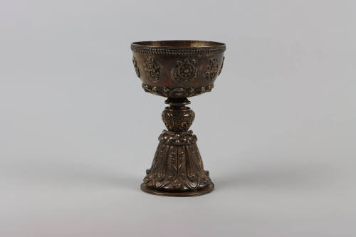 Yak Butter Lamp, 19th to 20th Century
Tibet Autonomous Region
Brass; 8 3/8 × 5 3/8 × 5 1/4 in…