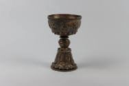 Yak Butter Lamp, 19th to 20th Century
Tibet Autonomous Region
Brass; 8 3/8 × 5 3/8 × 5 1/4 in…