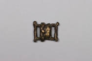 Scripture Binder Buckle, 19th to 20th Century
Tibet Autonomous Region
Brass; 1 1/8 × 1 × 3/16…