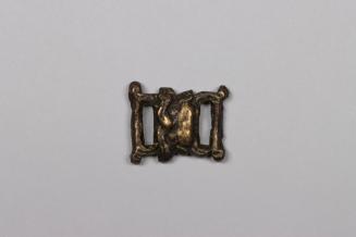Scripture Binder Buckle, 19th to 20th Century
Tibet Autonomous Region
Brass; 1 1/8 × 1 × 3/16…