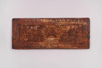Sutra Cover, 19th Century
Tibet Autonomous Region
Wood; 6 × 14 7/8 × 7/8 in.
2021.8.30
Gift…