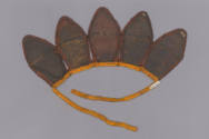 Crown Depicting the Five Transcendent Buddhas, c. 1900
Tibet Autonomous Region
Leather, cloth…