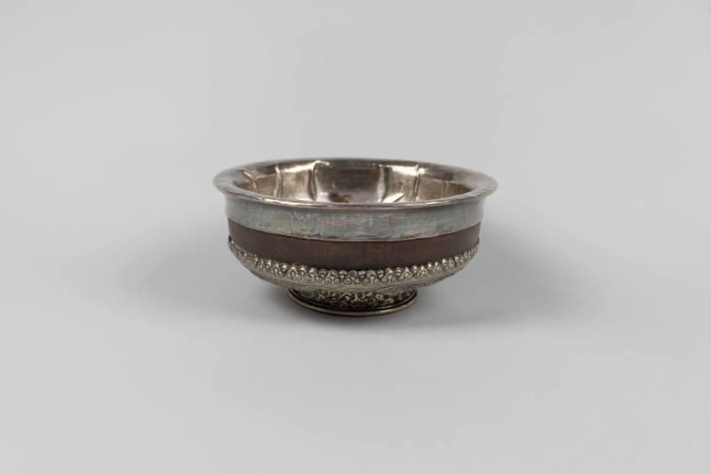 Butter Tea Bowl, 19th to 20th Century
Tibet Autonomous Region
Wood and silver; 3 1/8 × 7 1/16…