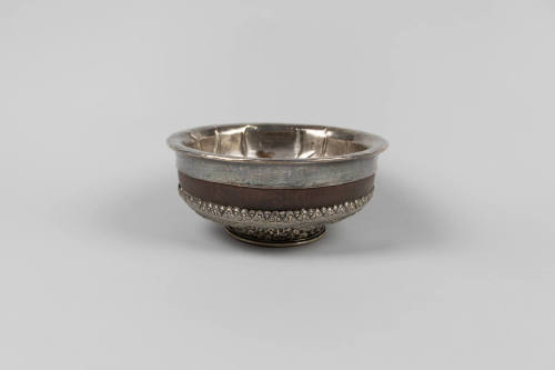 Butter Tea Bowl, 19th to 20th Century
Tibet Autonomous Region
Wood and silver; 3 1/8 × 7 1/16…
