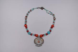 Amulet Box (Gau or Gawu) Necklace, 19th to 20th Century
Tibet Autonomous Region
Silver alloy,…