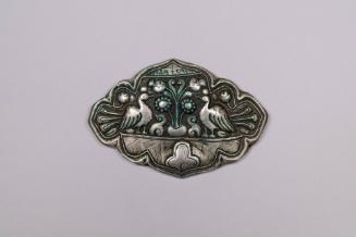 Apron Clasp, 19th to 20th Century
Shigatse, Tibet Autonomous Region, China
Silver; 3 1/2 × 5 …
