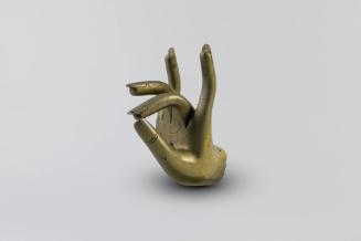 Hand of Buddha Sculpture, 18th to 19th Century
Tibet Autonomous Region, China
Gilt bronze; 3 …