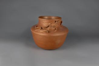  Vessel, 1990
Juanita Suazo Dubray (born 1930); Taos Pueblo, New Mexico
Ceramic; 8 5/8 × 11 i…