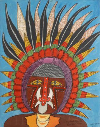 Highlands Warrior, 2013
Simon Gende (b. 1969); Mt. Hagen region, Papua New Guinea
Acrylic on …