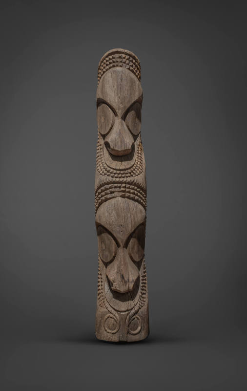 Slit Gong Head, 20th Century
Ambrym Island, Vanuatu, Melanesia
Wood and pigment; 84 × 17 × 19…
