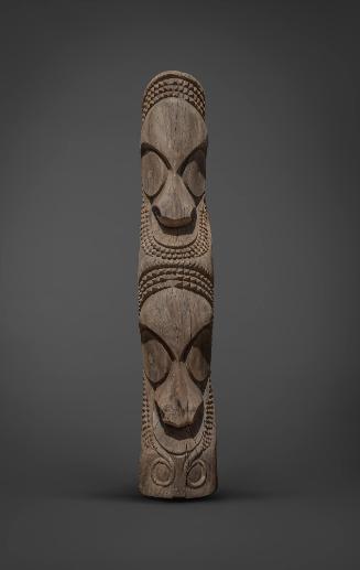 Slit Gong Head, 20th Century
Ambrym Island, Vanuatu, Melanesia
Wood and pigment; 84 × 17 × 19…