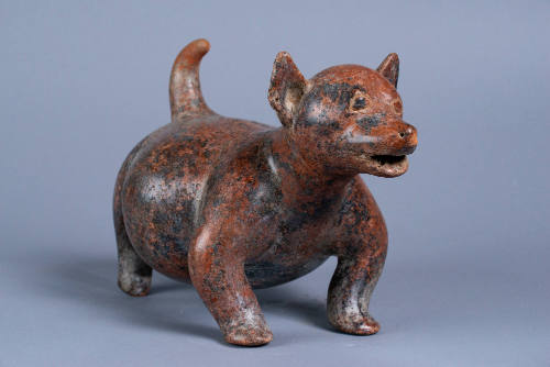 Standing Dog, 200 BCE - 300 CE
Colima Shaft Tomb peoples; Colima, Mexico
Ceramic and pigment;…