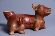 Dog Vessel, 200 BCE - 500 CE
Colima Shaft Tomb peoples; Colima, Mexico
Ceramic and pigment;  …