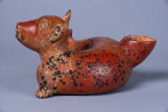 Dog Vessel, 200 BCE - 500 CE
Colima Shaft Tomb peoples; Colima, Mexico
Ceramic and pigment;  …