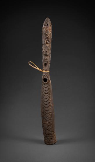 Horn
early to mid 20th Century
Govermas village, Papua New Guinea
Wood and plant fiber
Gift…