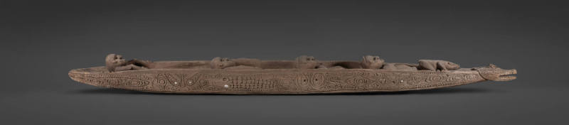Spirit Canoe
20th Centure
Iatmul culture
Papua New Guinea
Wood and shell
Gift of Elaine Ir…
