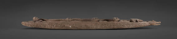 Spirit Canoe
20th Centure
Iatmul culture
Papua New Guinea
Wood and shell
Gift of Elaine Ir…