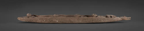 Spirit Canoe
20th Centure
Iatmul culture
Papua New Guinea
Wood and shell
Gift of Elaine Ir…