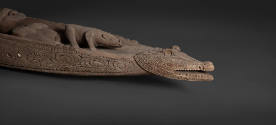 Spirit Canoe
20th Centure
Iatmul culture
Papua New Guinea
Wood and shell
Gift of Elaine Ir…