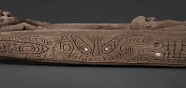 Spirit Canoe
20th Centure
Iatmul culture
Papua New Guinea
Wood and shell
Gift of Elaine Ir…