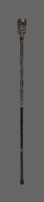 Walking Stick
late 19th to early 20th Century
Massim culture
Papua New Guinea
Wood and lime…