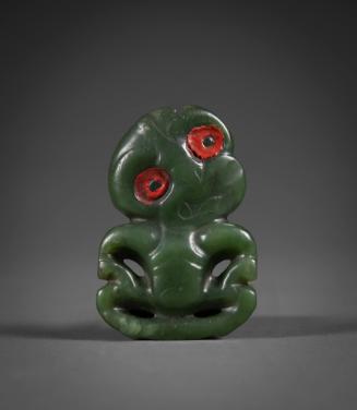Amulet
18th Century
Māori culture
New Zealand
Nephrite and sealing wax
Bowers Museum Purch…