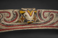 Yam House Lintel
20th Century
Massim culture
Papua New Guinea
Wood and pigment
Bowers Muse…