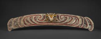 Yam House Lintel
20th Century
Massim culture
Papua New Guinea
Wood and pigment
Bowers Muse…